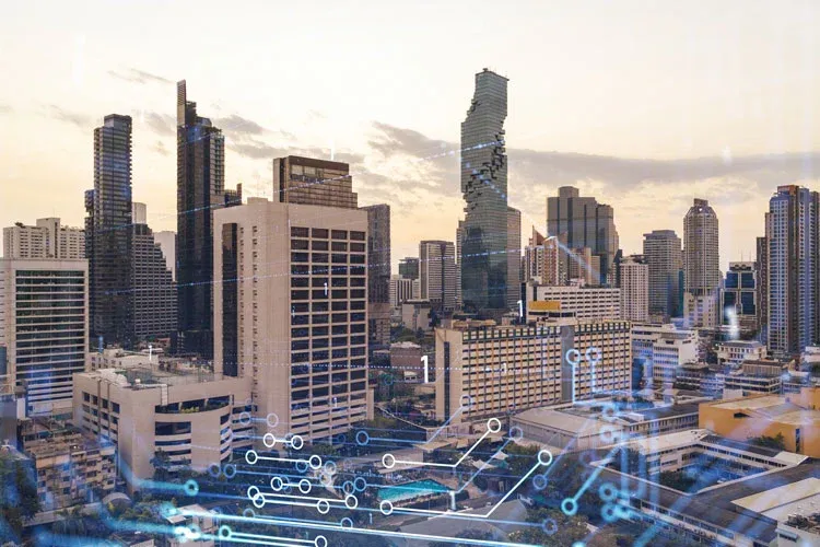 internet network available in all building with the help of connection hubs