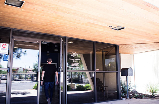 The Login business entrance