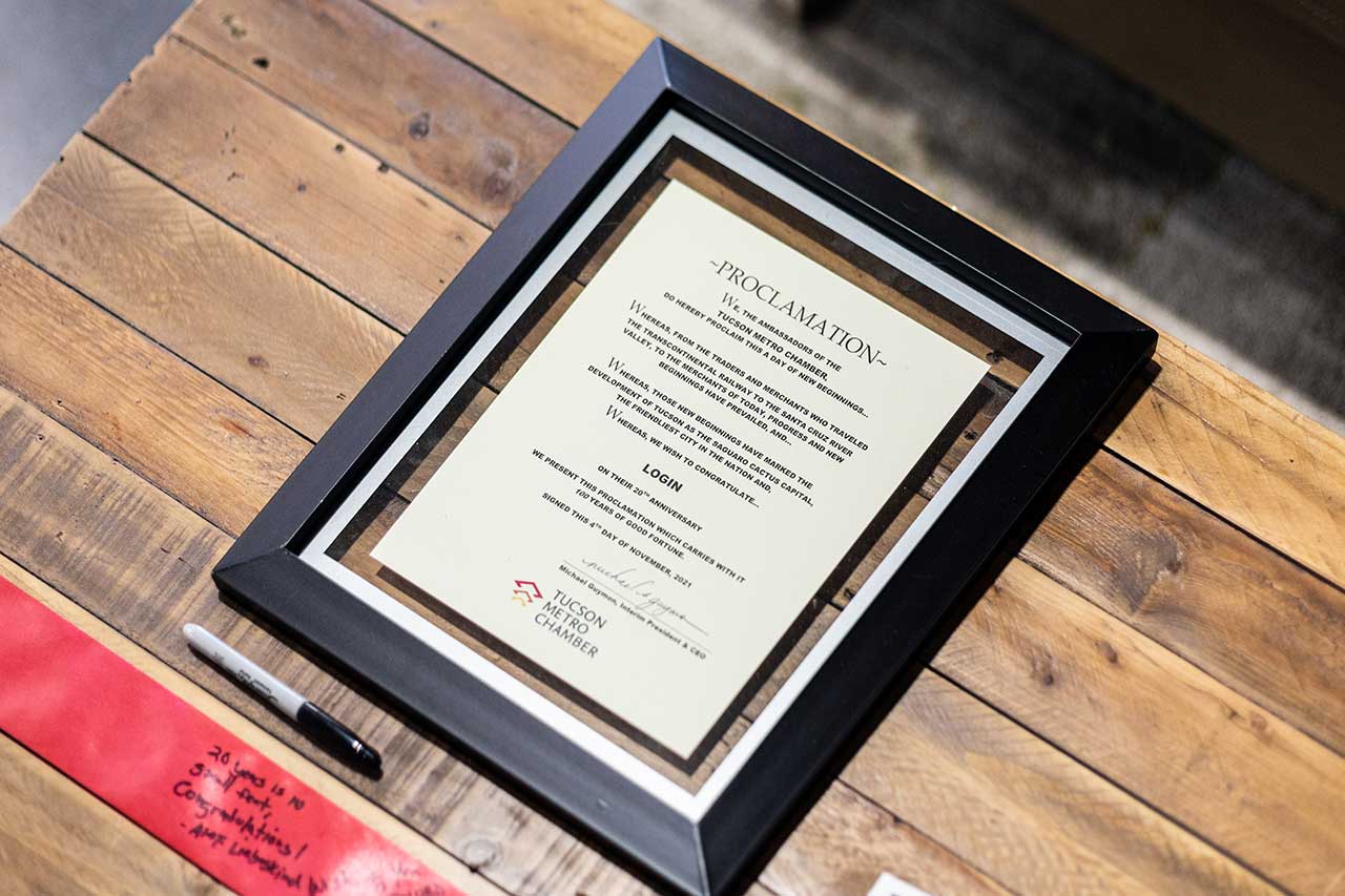 Login business in Tucson